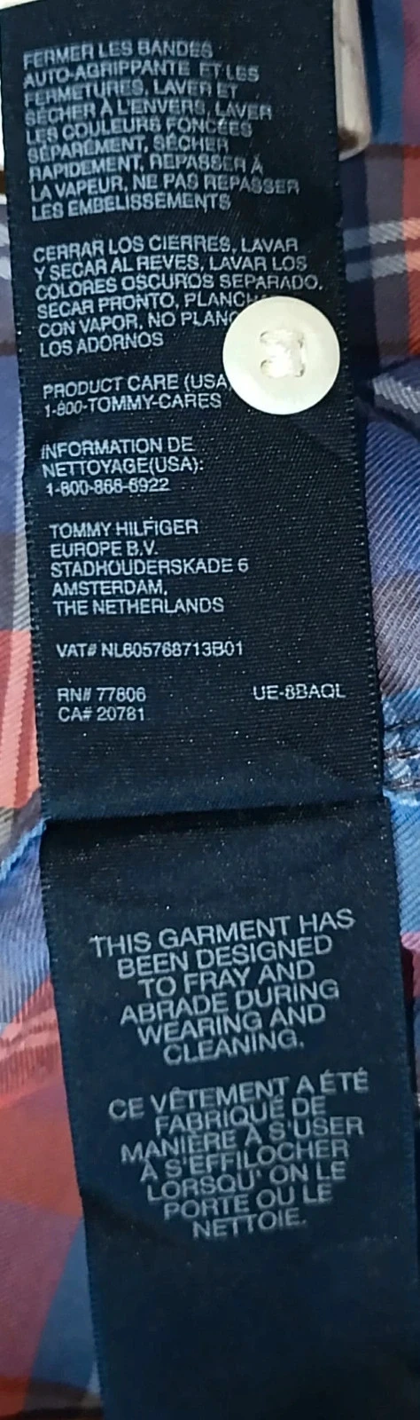 Chemise Tommy Hilfiger Denim à carreaux multicolore manches courtes Taille XXL – photo 12